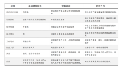 财务外包与财务咨询 企业优化财务管理体系的战略双翼